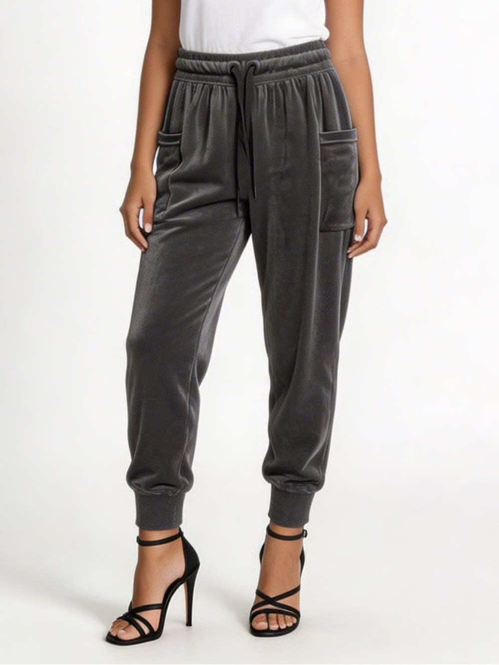 OFFLINE X AERIE | Charcoal Gray Velour Jogger Pants Sz XS